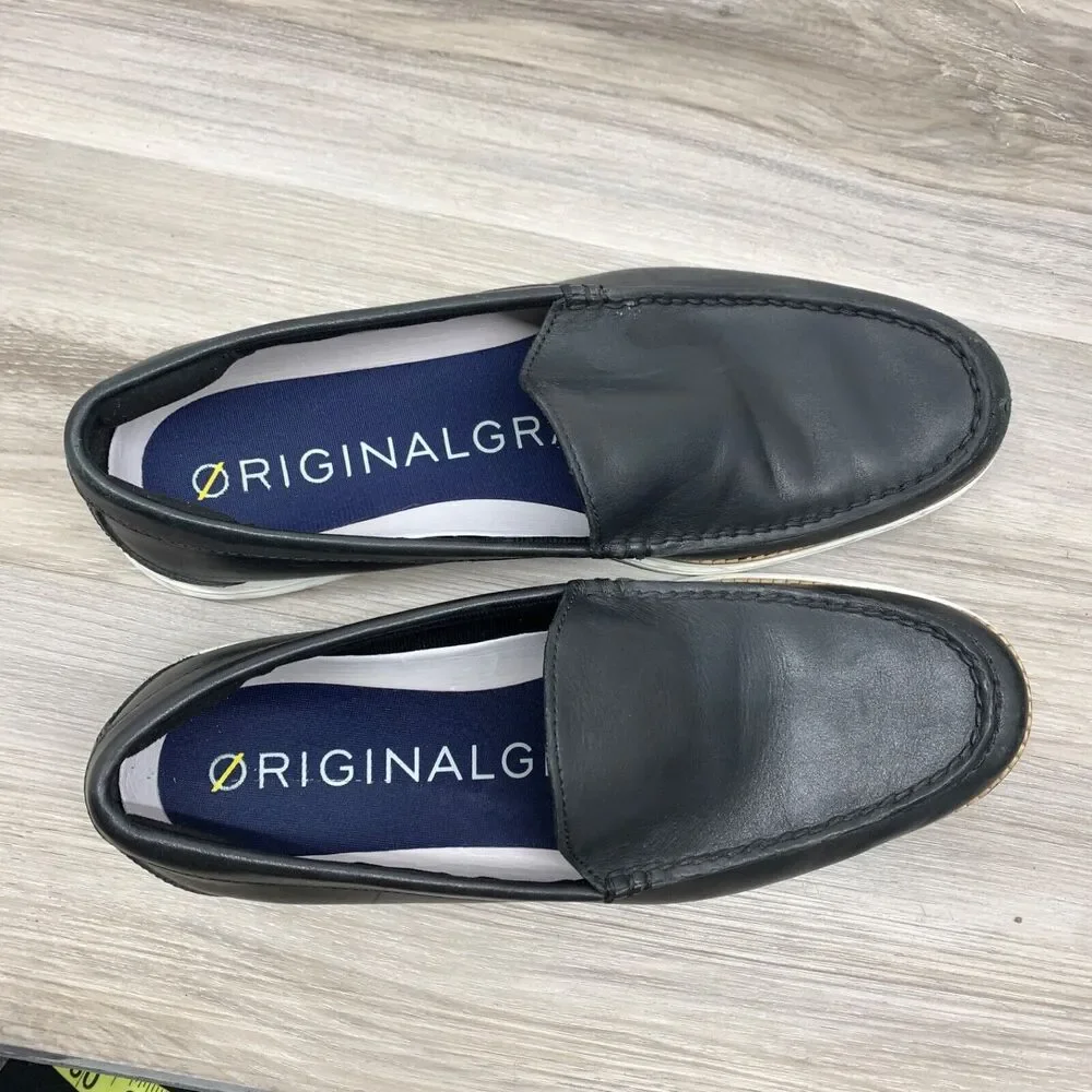 Cole Haan Men's‎ Original Grand Venetian Loafer Black Leather Slip On Size 8 M